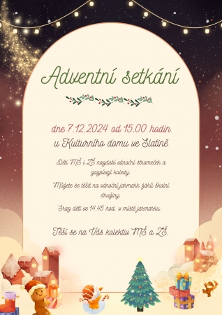 Adventní zpívání u kulturního domu