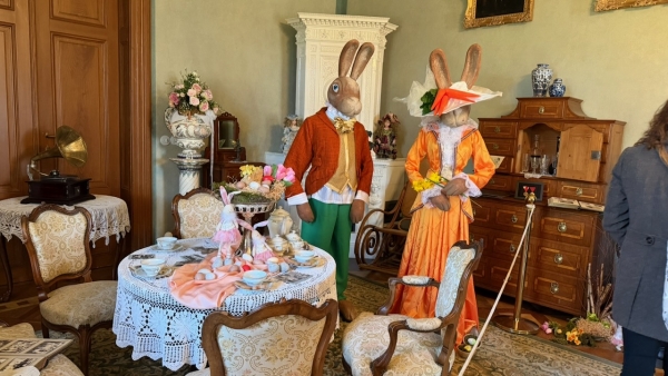 Návštěva zámku ve Štáblovicích ve znamení Velikonoc