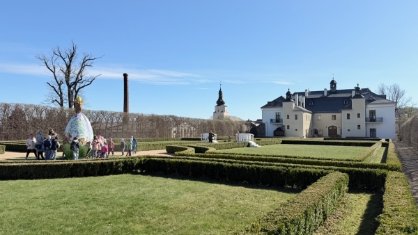 Návštěva zámku ve Štáblovicích ve znamení Velikonoc